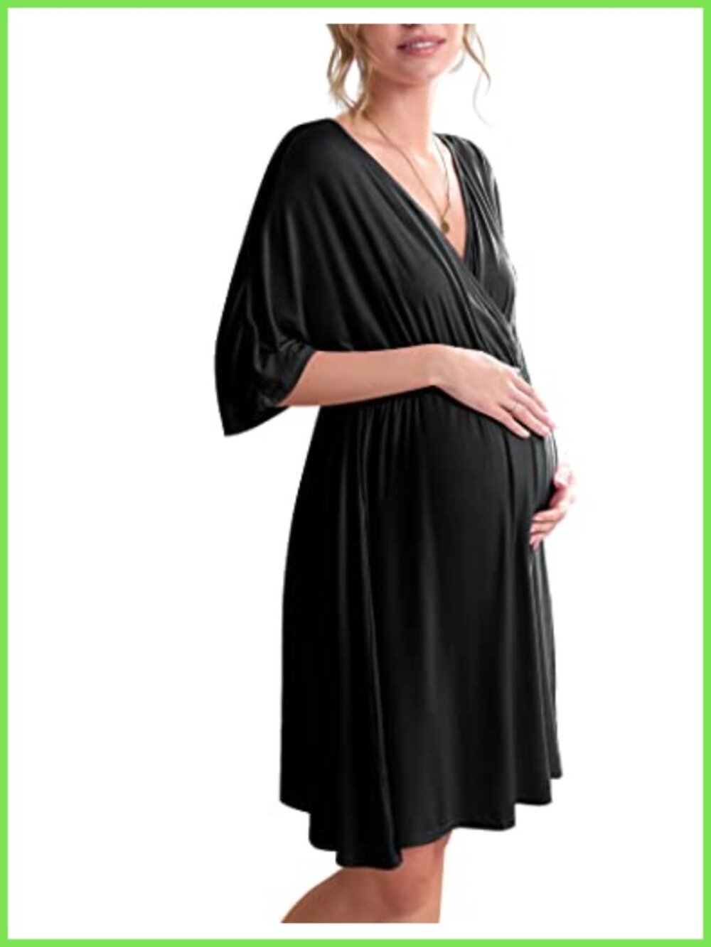 3 in 1 Labor Delivery Hospital Maternity Nursing Nightgown Sleepshirt